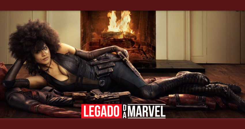 Atriz cai de paraquedas vestida de Domino no set de Deadpool 2