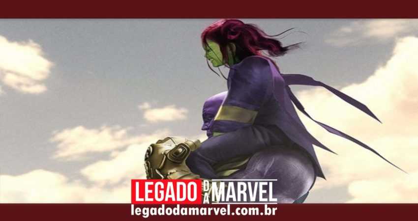 Arte linda mostra Thanos abraçando a Gamora criança em Guerra Infinita!