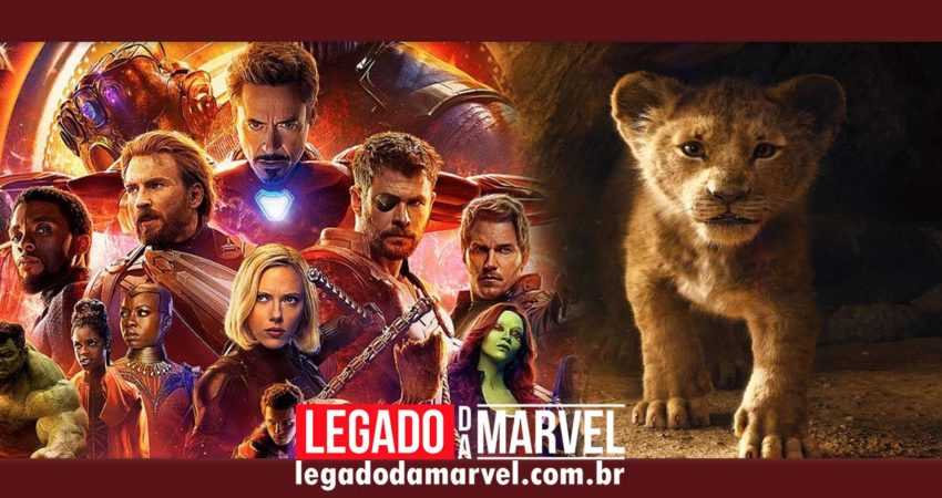 Trailer de O Rei Leão bate recorde, mas não supera Vingadores: Guerra Infinita!