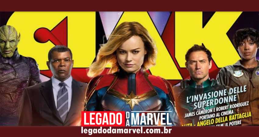 Capitã Marvel vira capa de revista italiana! Confira!