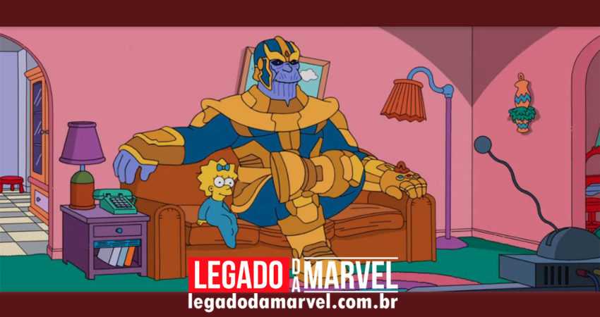 Thanos invade o sofá dos Simpsons! Veja a nova abertura da série!