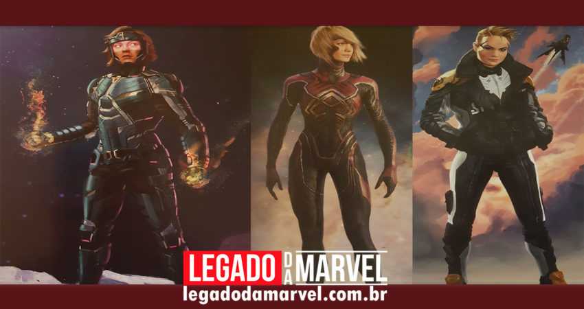 Artes conceituais de Capitã Marvel revelam opções totalmente diferentes! Confira!