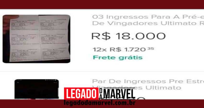 No Brasil, ingressos para pré-estreia de Vingadores: Ultimato valem até 18 MIL REAIS!