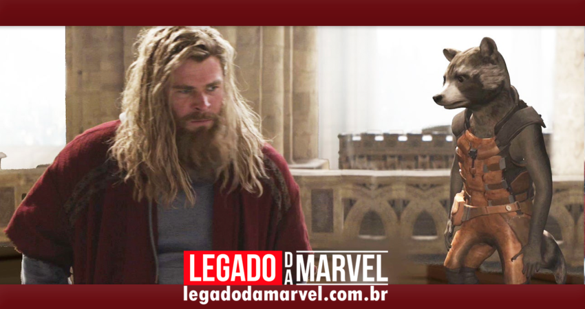  Foto HILÁRIA mostra os bastidores de Thor e Rocket no Ultimato!
