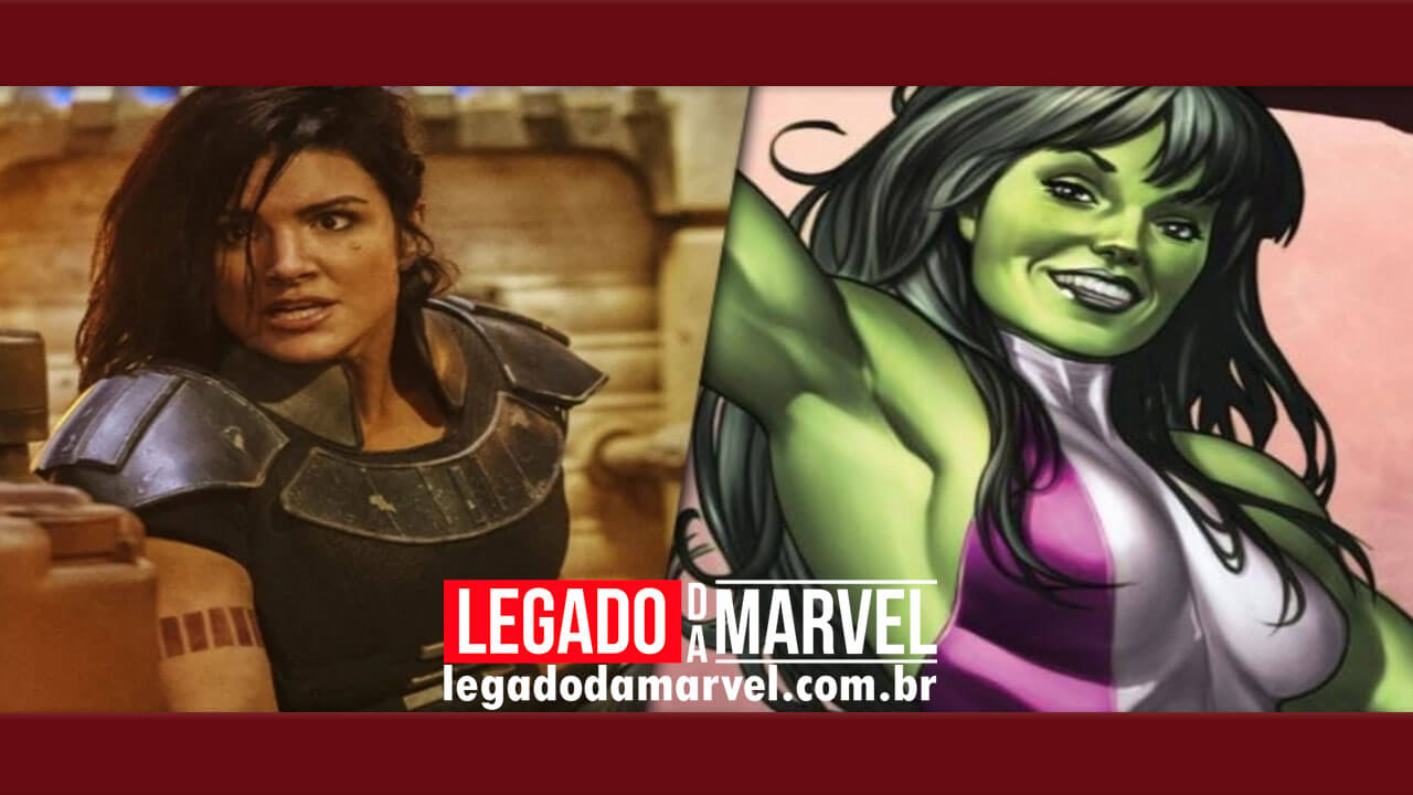 Arte de fã mostra a atriz Gina Carano como a She-Hulk
