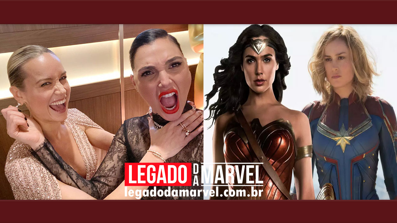  Capitã Marvel e Mulher-Maravilha: Gal Gadot revela fotos reunida com Brie Larson