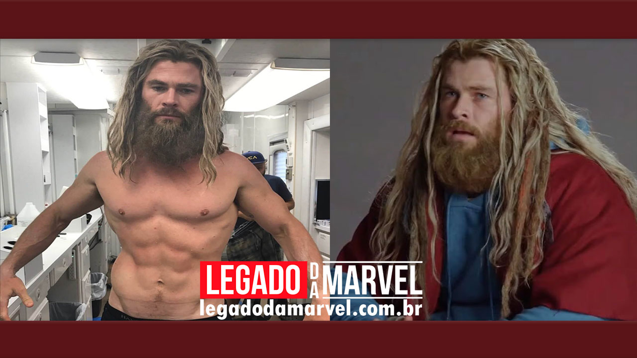 Fotos inéditas mostram a transformação do Chris Hemsworth no Bro Thor em Ultimato
