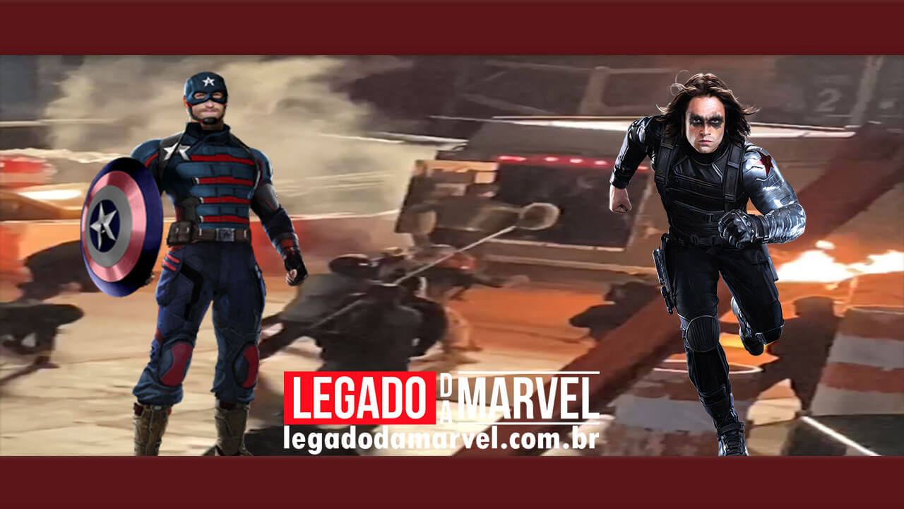  Bucky e o Agente Americano lutam juntos em vídeo do set de Falcão e Soldado Invernal