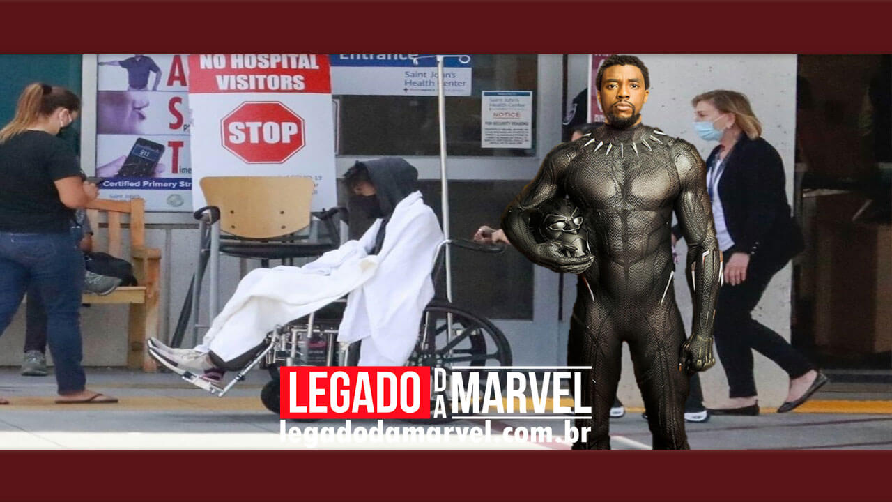  Chadwick Boseman dá entrada em hospital em cadeira de rodas