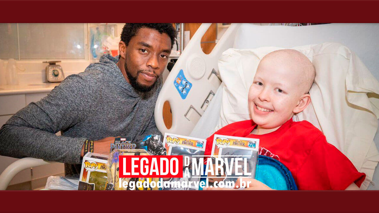 Em 2018, Chadwick Boseman visitava criança com câncer em hospitais