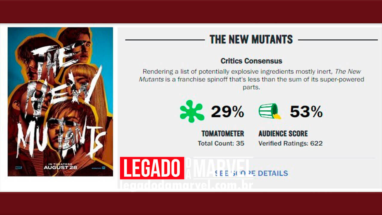 Os Novos Mutantes se torna no segundo pior filme avaliado dos X-Men