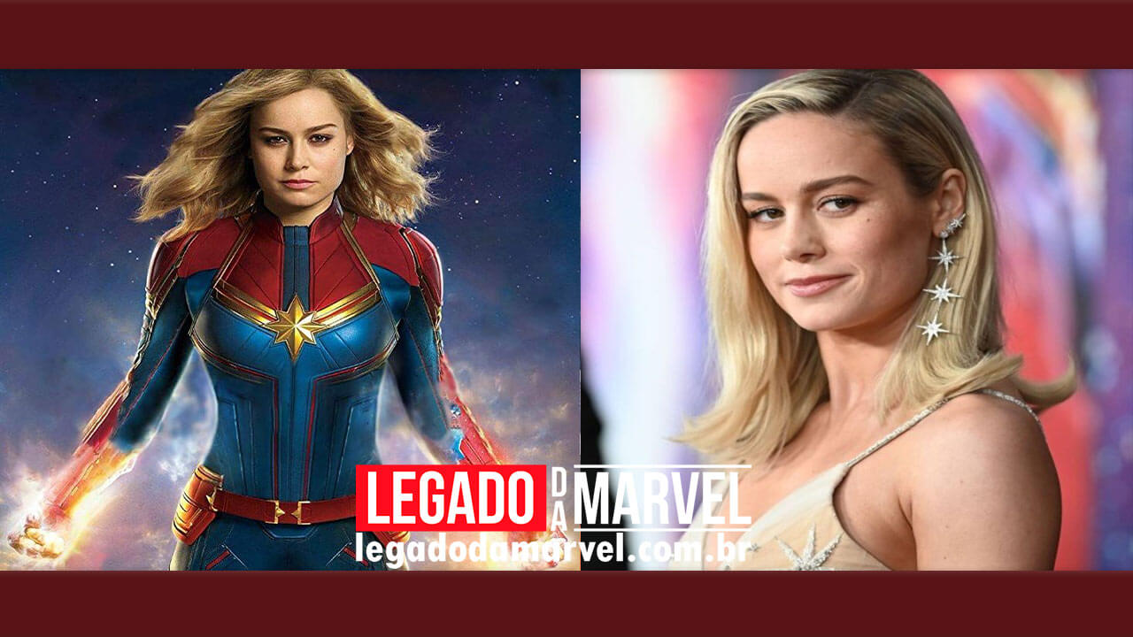 Brie Larson exibe boa forma recriando pose da Capitã Marvel – confira