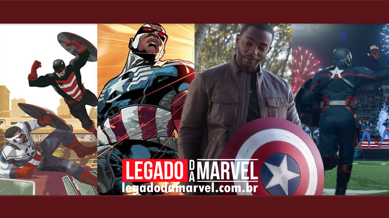 Produto revela o visual do Falcão como Capitão América na série da Marvel