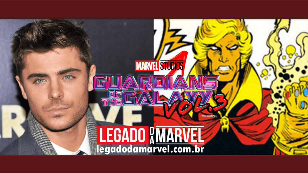 Marvel quer ator tipo Zac Efron para o Adam Warlock em Guardiões da Galáxia Vol. 3