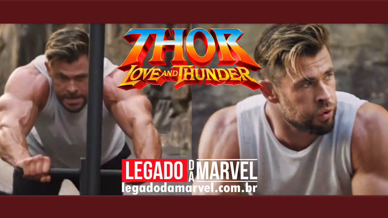  Thor 4: Vídeo revela o treino intenso de Chris Hemsworth para o filme