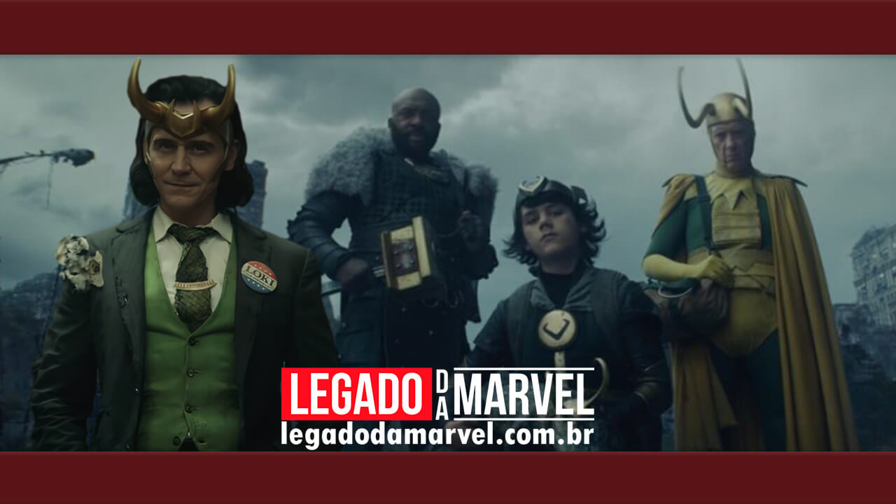 Variantes do Loki se reúnem em imagem vazada da série da Marvel
