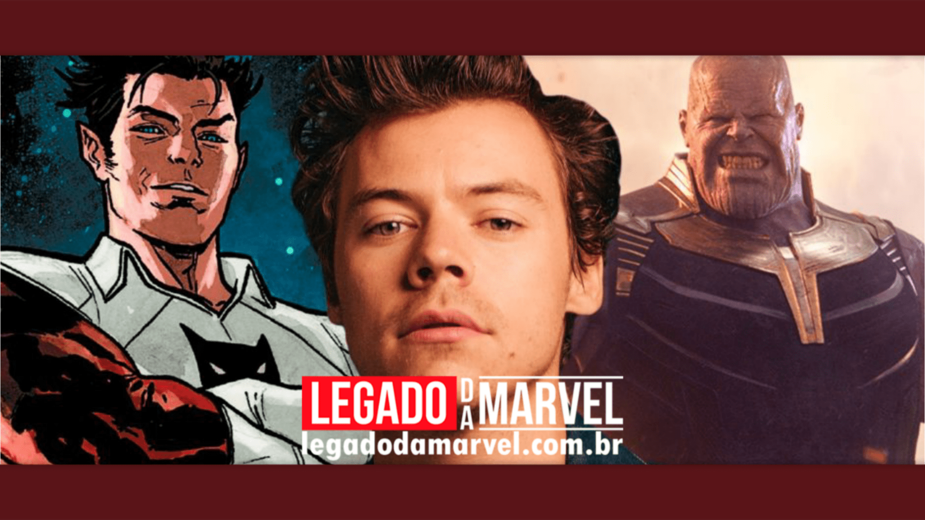 Arte imagina Harry Styles com a aparência de Thanos em Eternos – confira