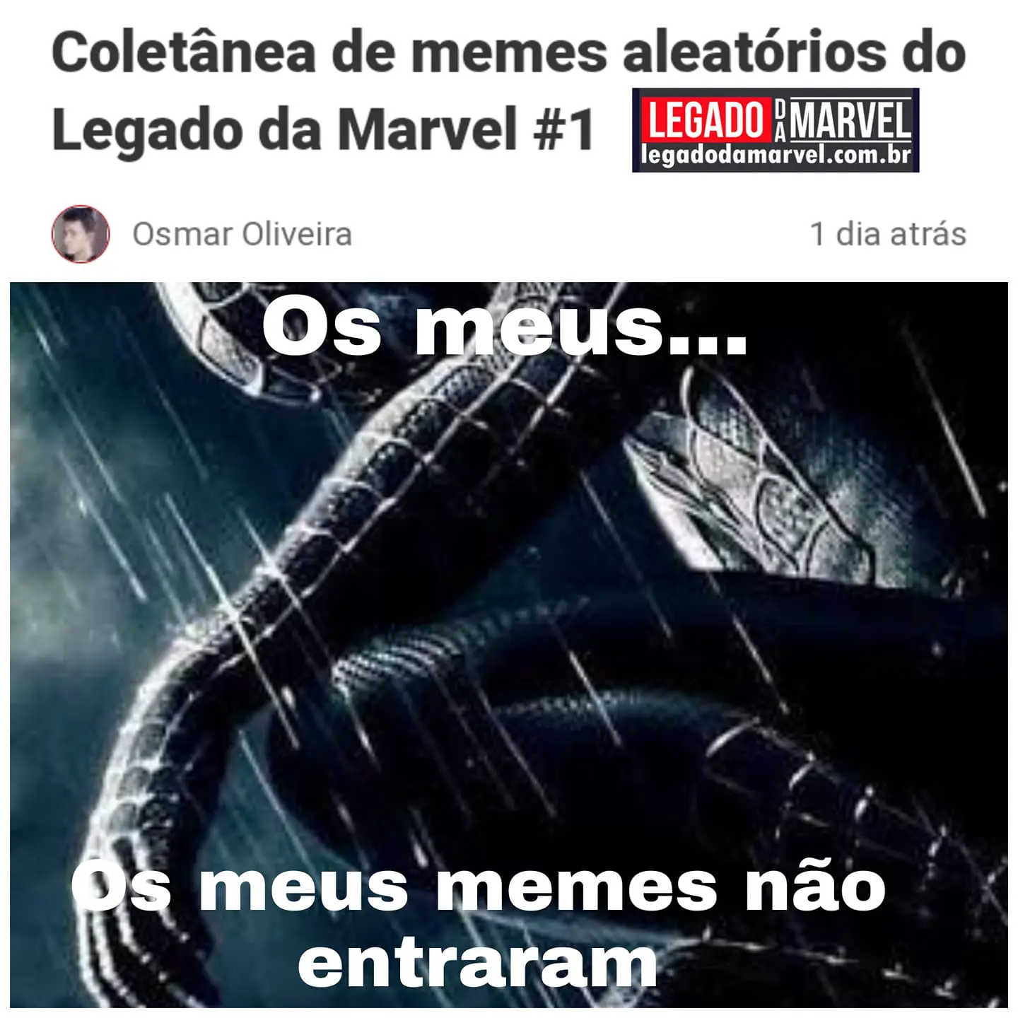 Coletânea de memes aleatórios da semana (#11)