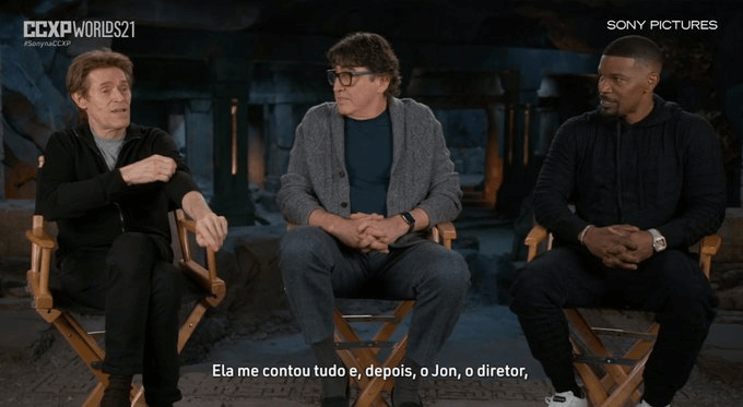 Willem Dafoe, Alfred Molina, e Jamie Foxx