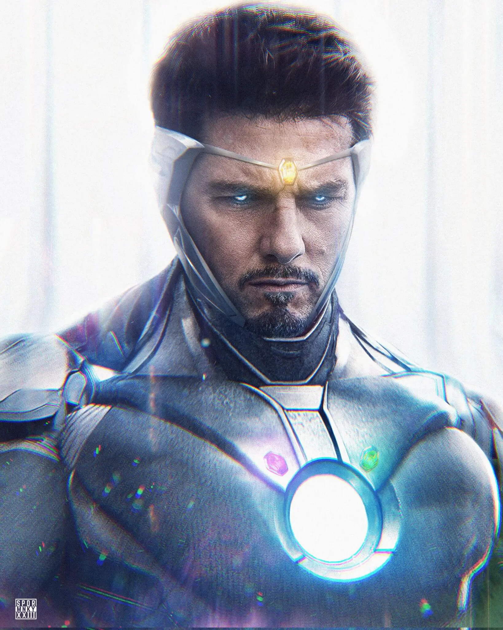 O possível visual do Tom Cruise como Homem de Ferro.