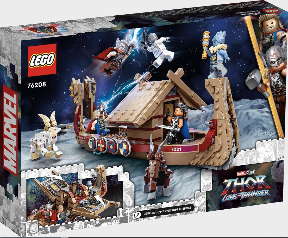 Set LEGO apresenta cena de ação de Thor 4.
