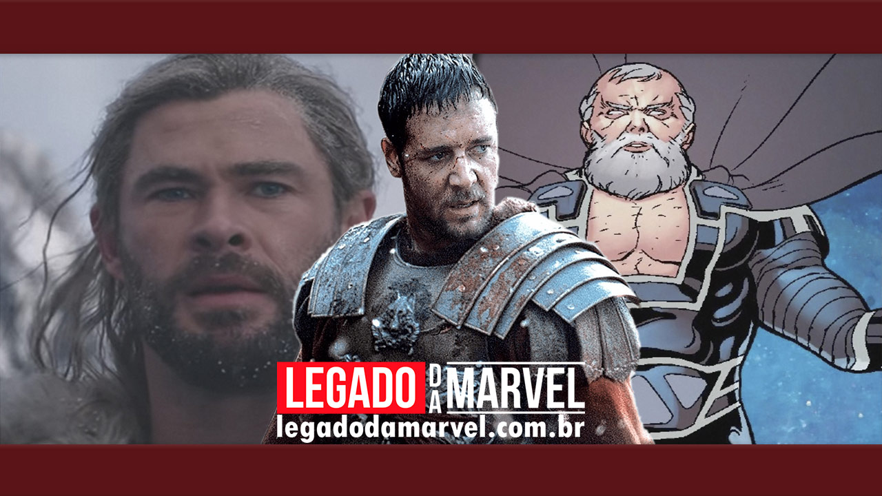  Thor 4: Revelado o visual do Zeus, personagem interpretado por Russell Crowe
