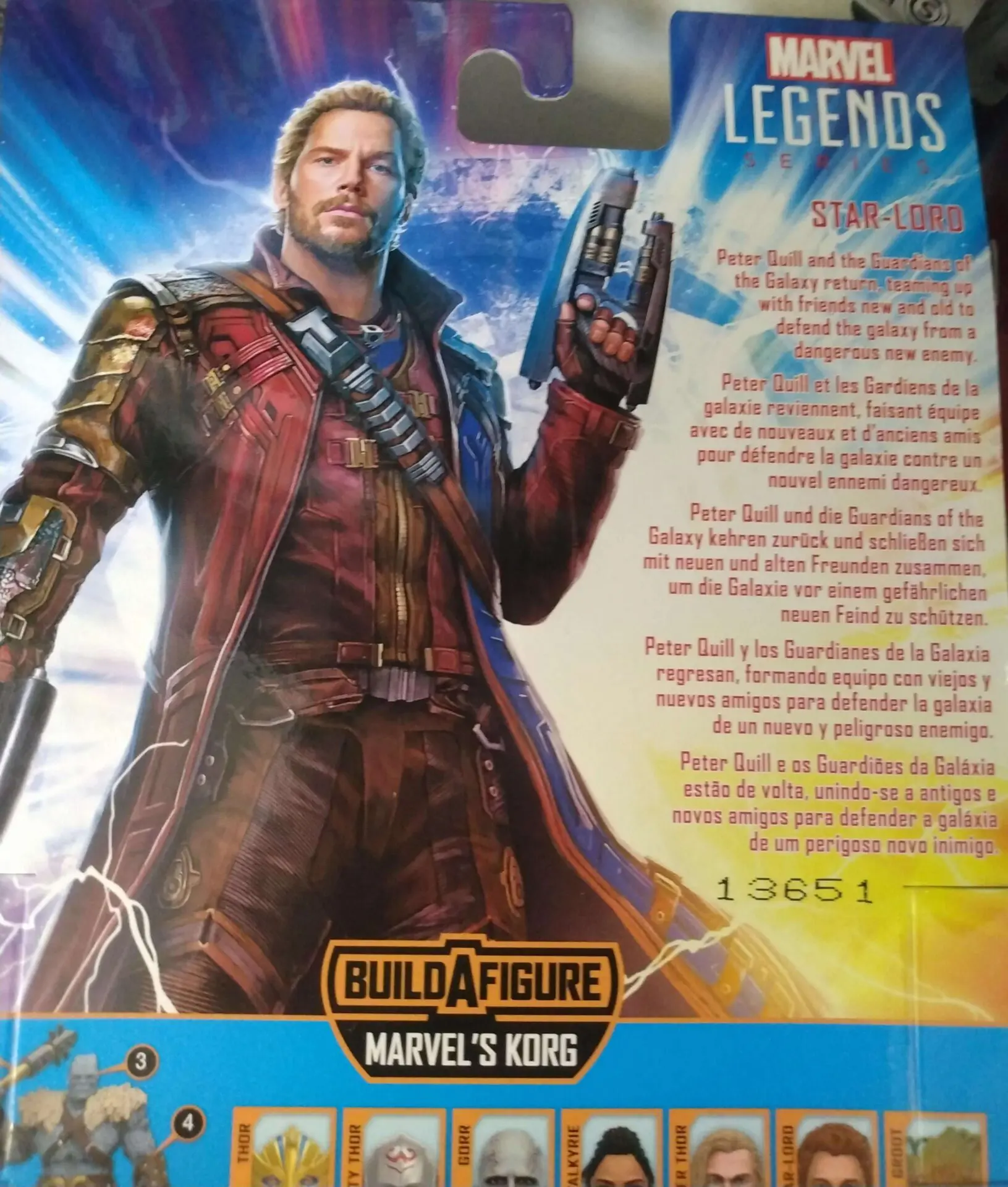 Visual do Star-Lord em Thor 4.