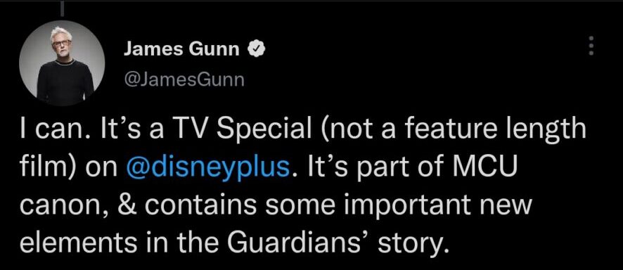 Guardiões da Galáxia Especial de Natal - James Gunn