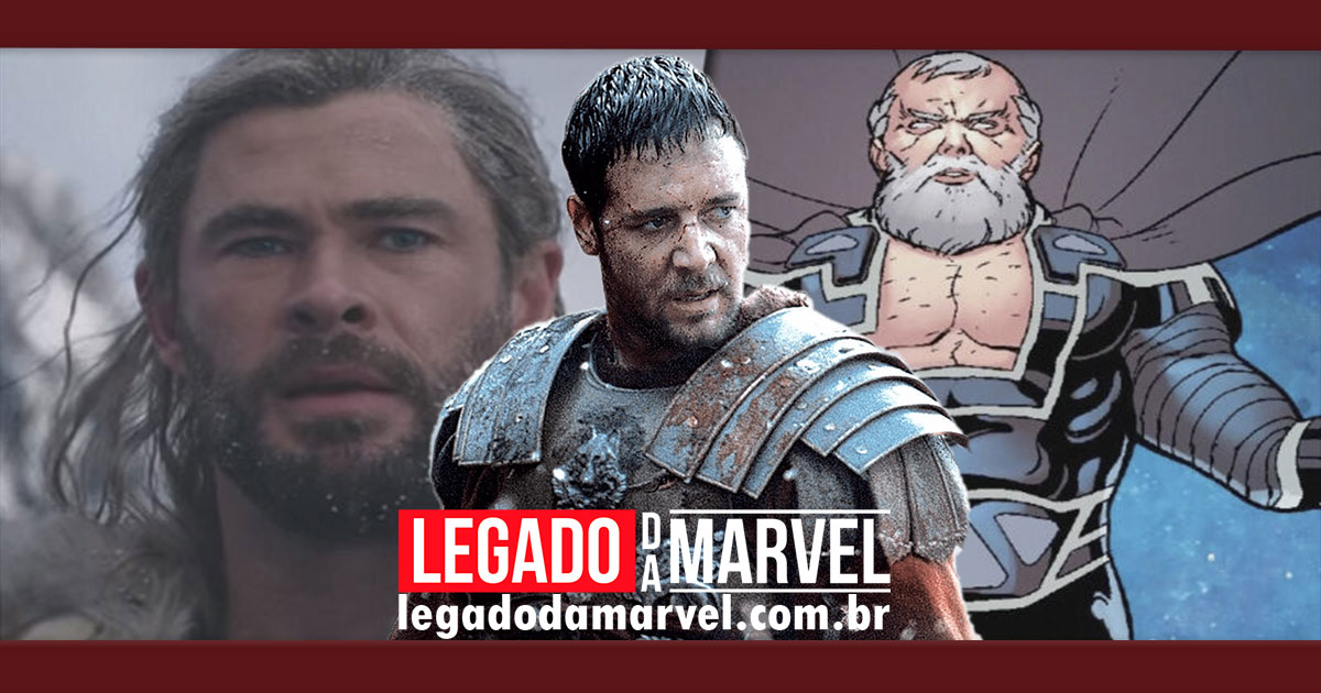  Thor 4: Trailer revela o visual do Zeus, personagem do ator Russell Crowe