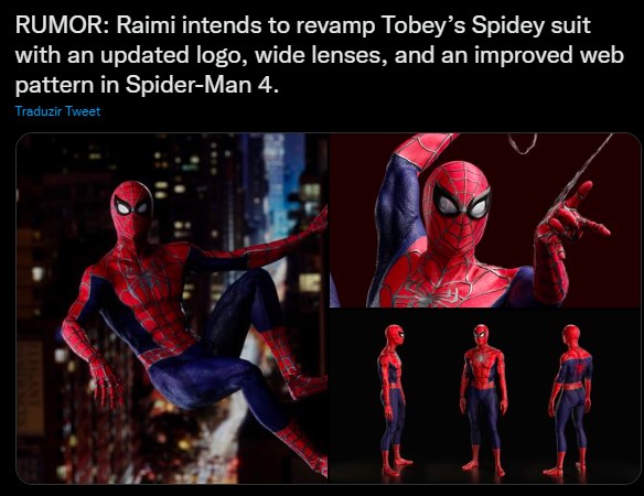 RUMOR: Novo traje do Homem-Aranha de Tobey