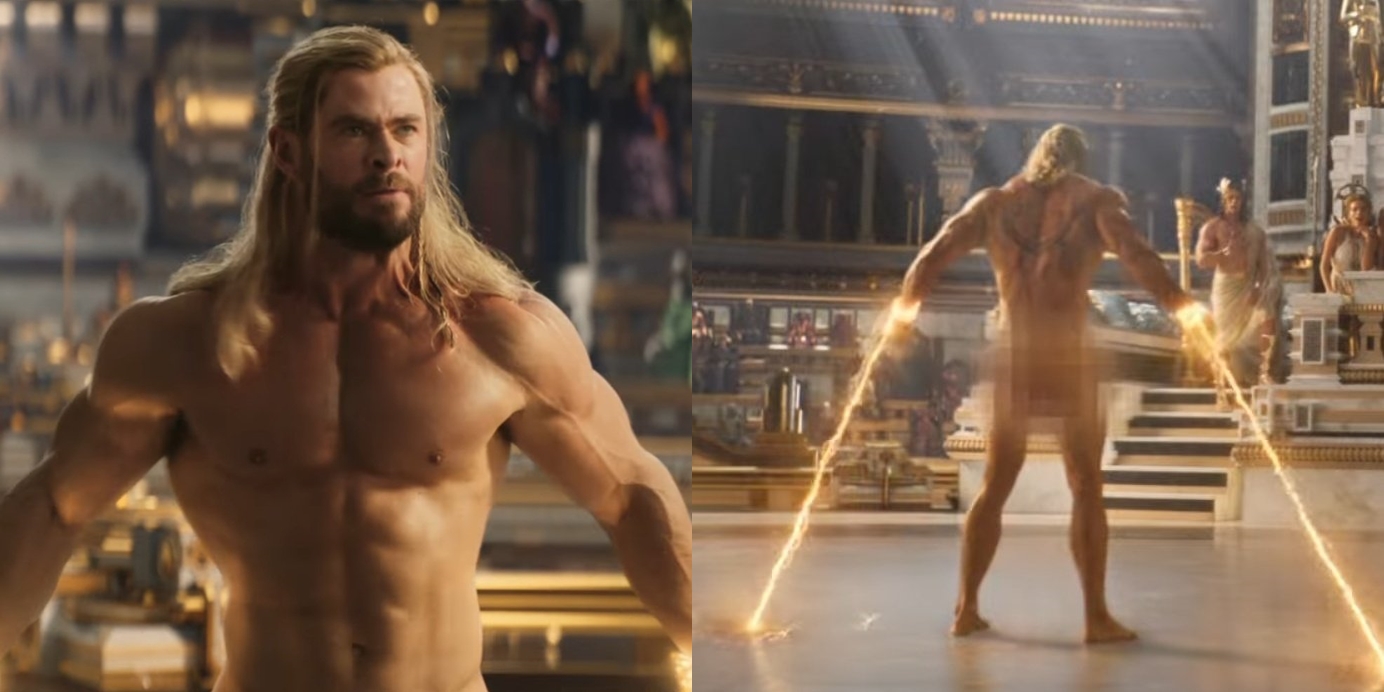 Herói de Chris Hemsworth aparece nu no trailer de Thor 4.