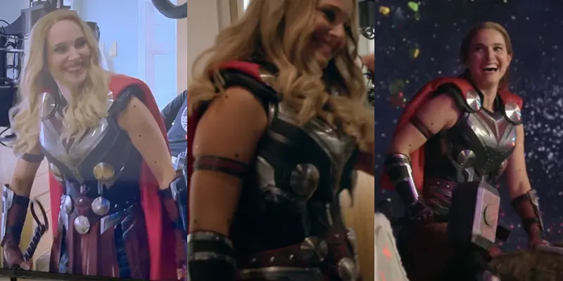 Natalie Portman nos bastidores de Thor 4