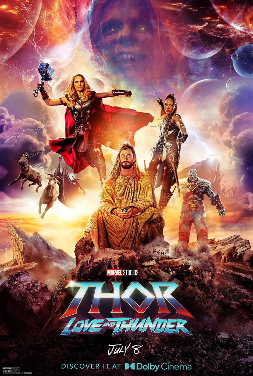 Pôster da Dolby Cinema para Thor 4.