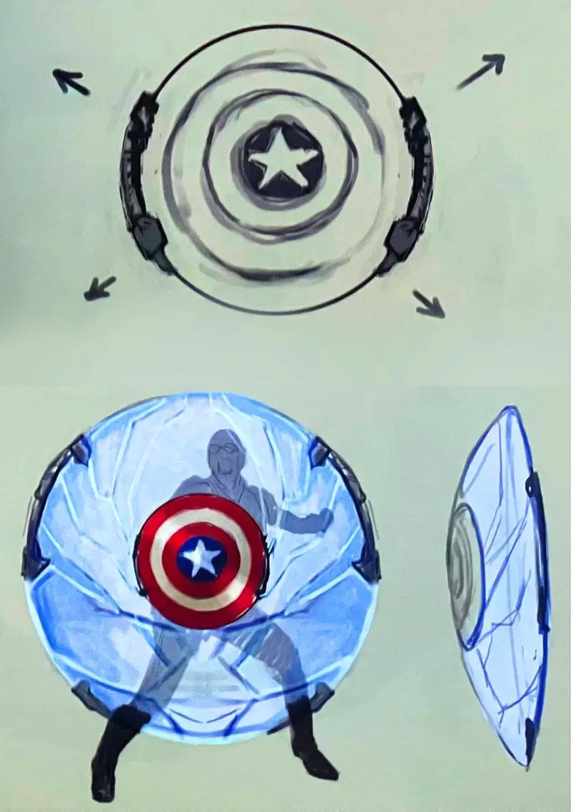 Capitão América escudo arte conceitual