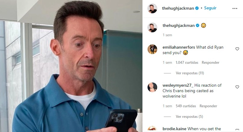 Reação de Hugh Jackman viraliza na internet