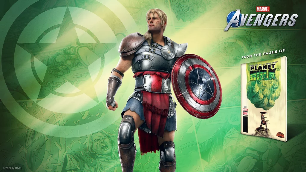 Novo visual do Capitão América no game.