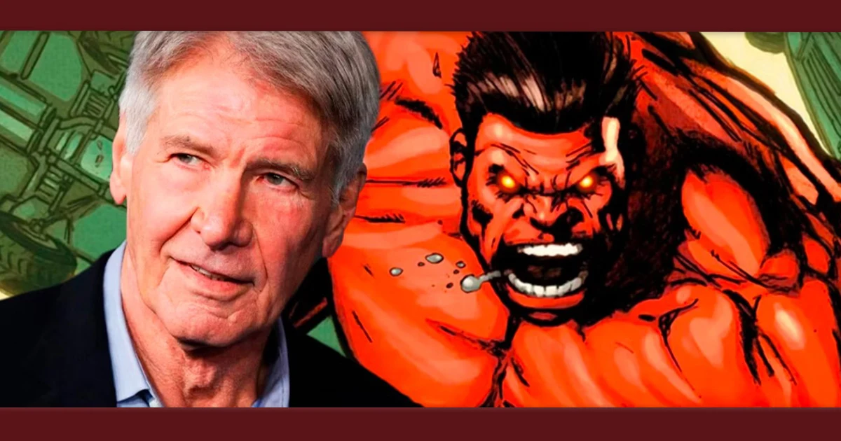 Imagem revela o visual de Harrison Ford como o Hulk Vermelho