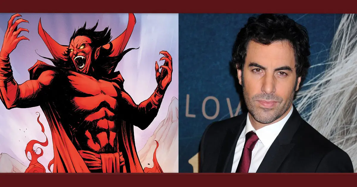 Vaza o visual sinistro de Sacha Baron Cohen como Mephisto em série da Marvel