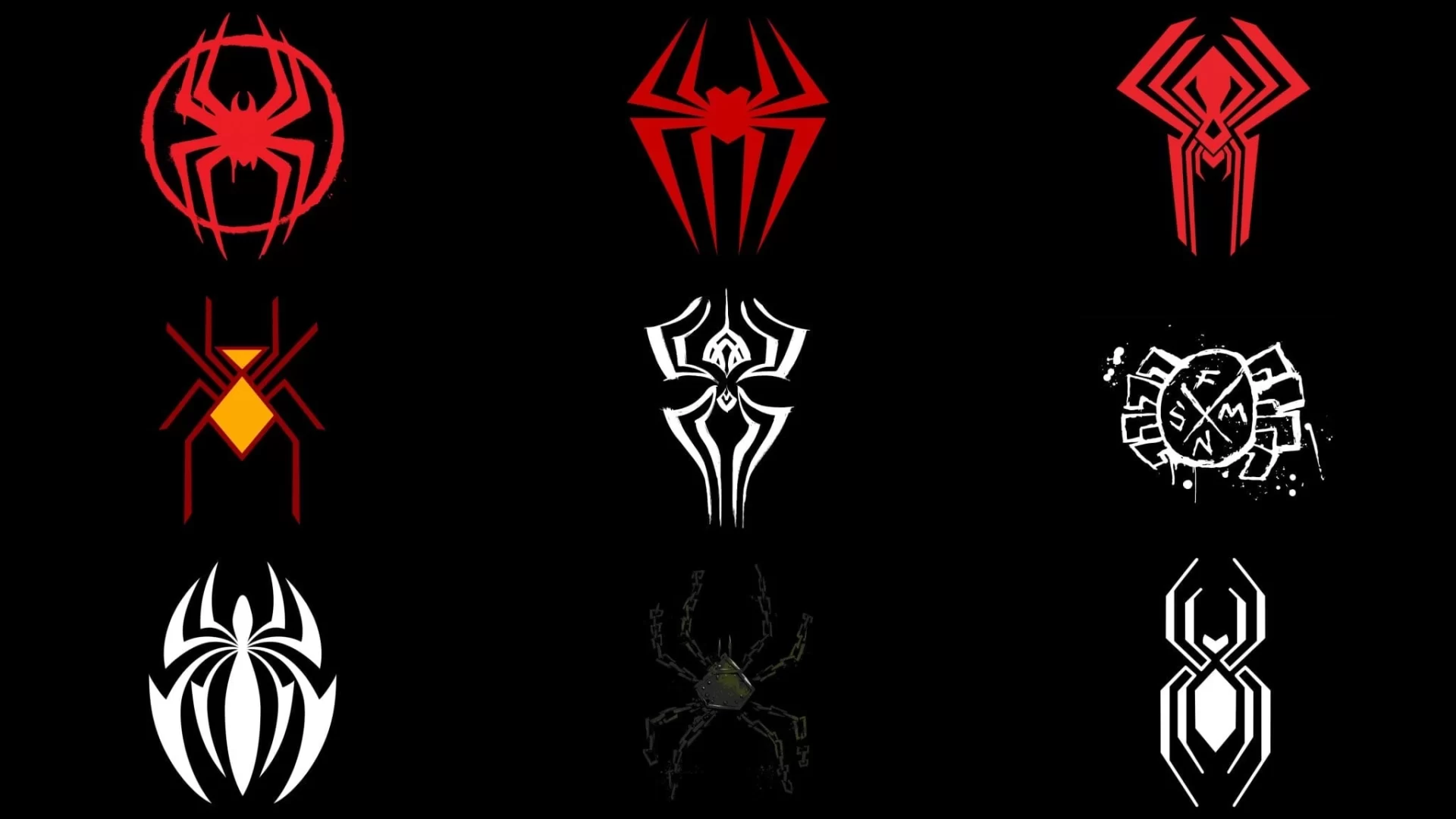 Aranhaverso - Logos dos Homens-Aranha