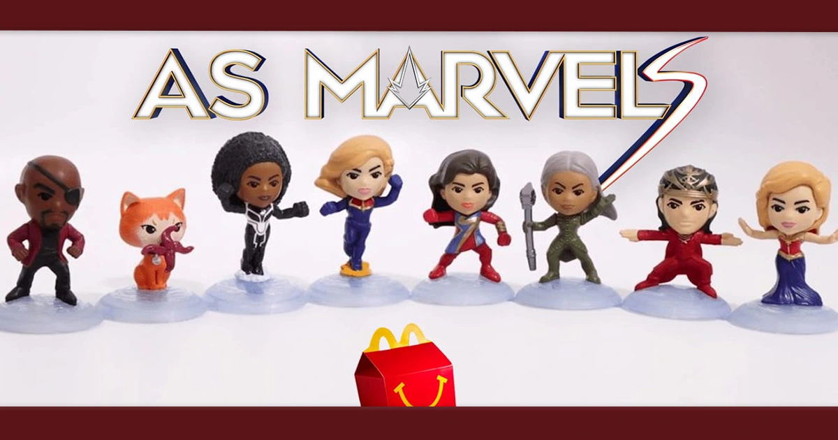 Mesmo sem o filme, coleção de As Marvels chega ao McDonald’s no Brasil
