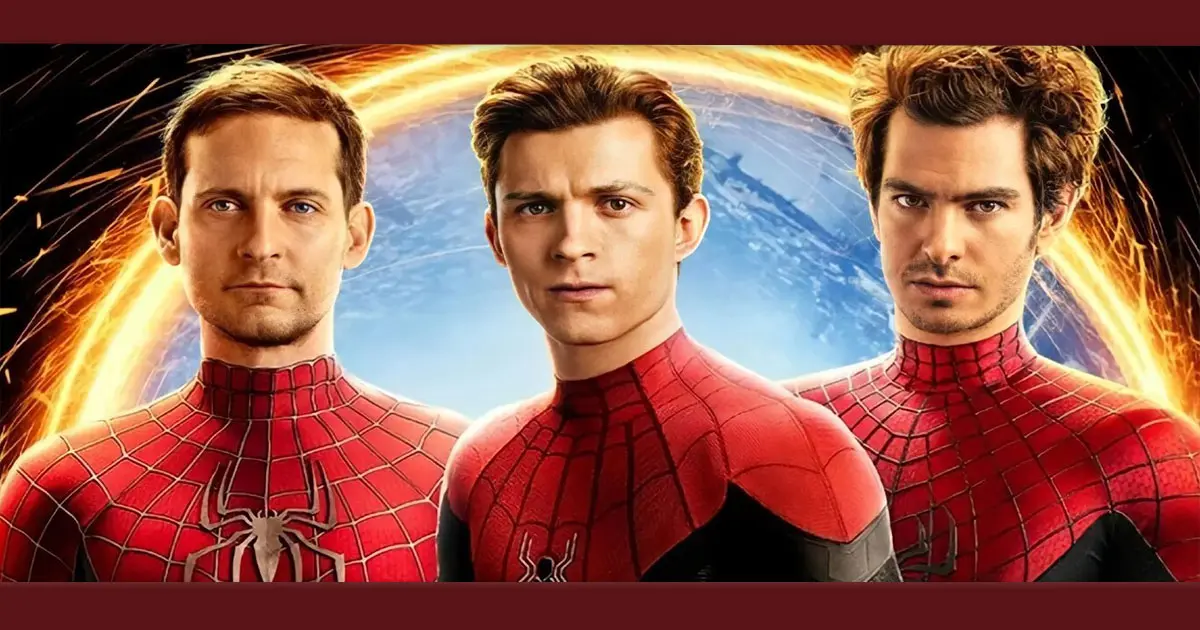  Homem-Aranha: Tobey, Tom e Andrew enfrentam todos seus vilões em pôster épico