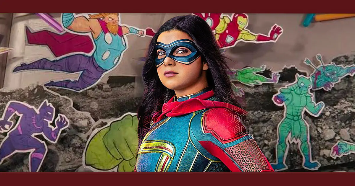  Iman Vellani, a Ms. Marvel, escolhe se vestir como outra super-heroína para evento