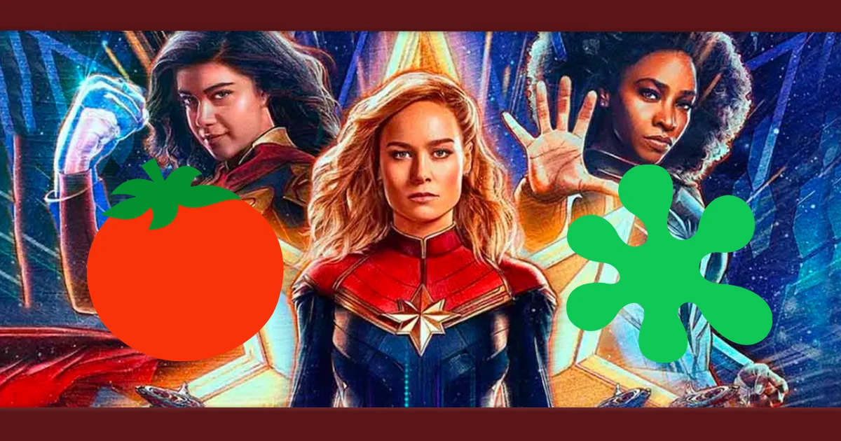 The Marvels larga com nota 61 no agregador Rotten Tomatoes