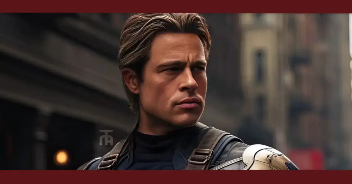  Brad Pitt substitui Chris Evans como o novo Capitão América em arte incrível