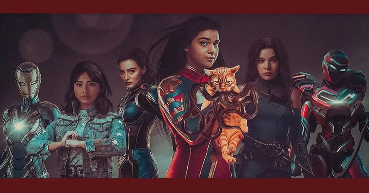  Kamala Khan lidera os Novos Vingadores em pôster incrível do filme da Marvel