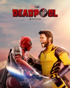 Quadro Decorativo Deadpool 3 Logan Wolverine Poster 33x43cm