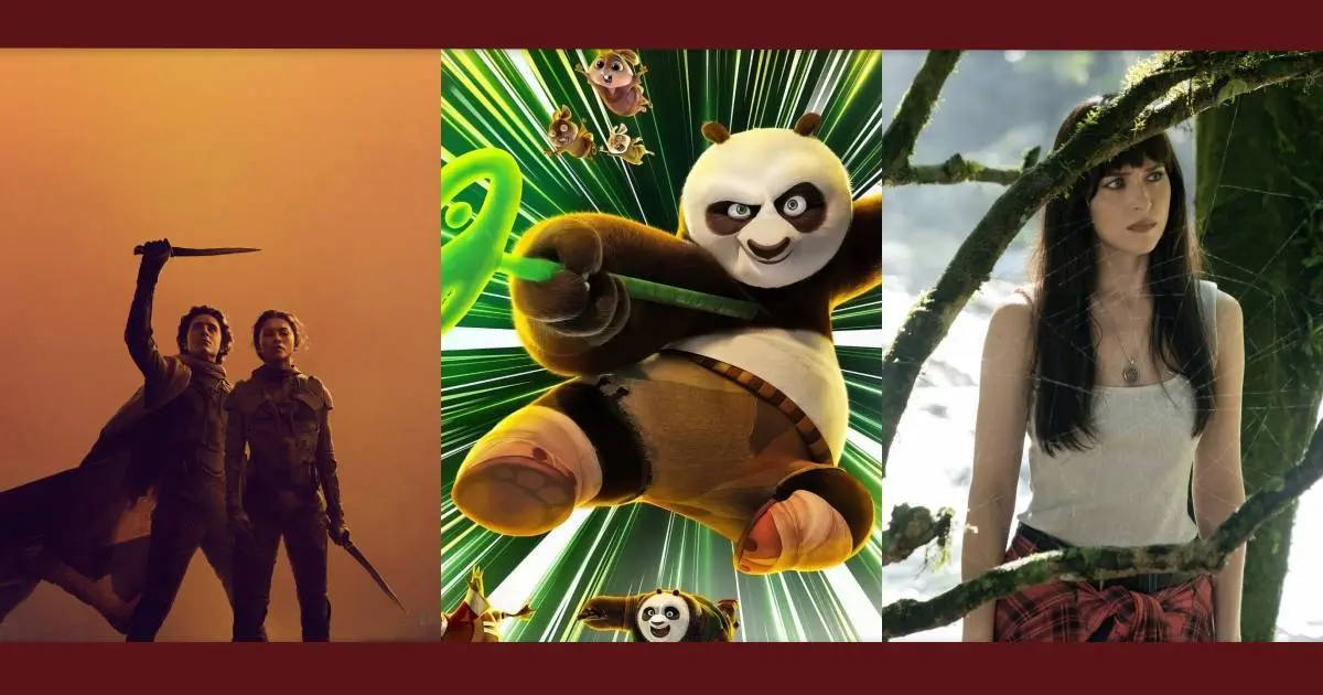  Duna 2 e Kung Fu Panda 4 fazem o que Madame Teia não conseguiu: salvar os cinemas
