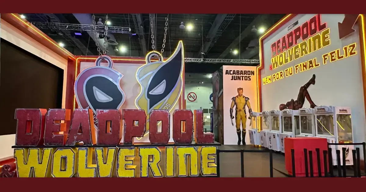 CCXP México: Estande de Deadpool & Wolverine é destaque no evento