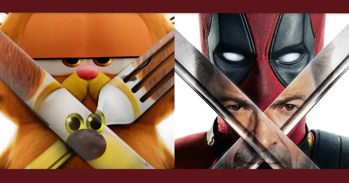 Garfield – Fora de Casa revela pôster inspirado em Deadpool & Wolverine