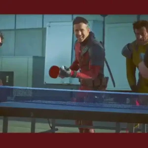 Deadpool & Wolverine Astros jogam pingue-pongue em novas fotos dos sets